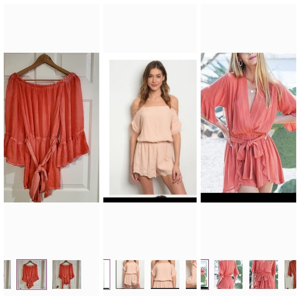 Bundle - 3 Large Womens Rompers - image 1